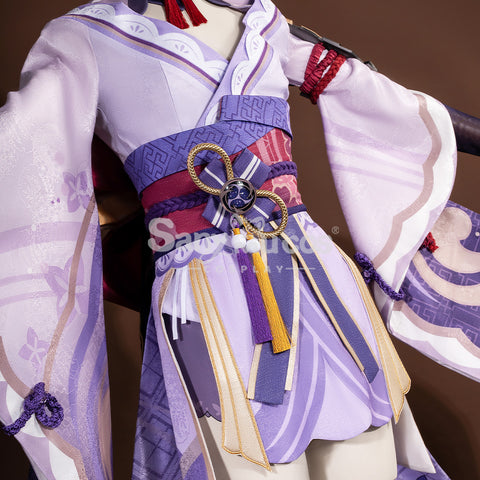 Game Genshin Impact Cosplay Raiden Baal Purple Kimono Cosplay Costume