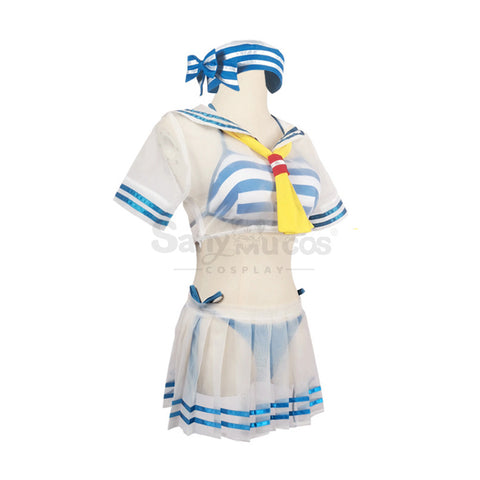 【In Stock】Anime Re Zero Cosplay Rem Sailor Swimsuit Cosplay Costume