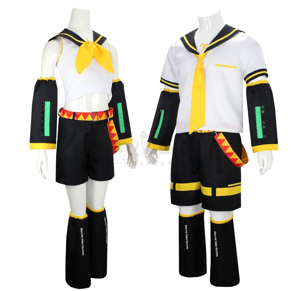 【In Stock】Vocaloid Kagamine Rin & Len Cosplay Costume Plus Size Costumes