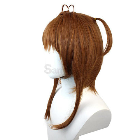 【In Stock】Anime Cardcaptor Sakura Cosplay Sakura Kinomoto Battle Suit Cosplay Wig