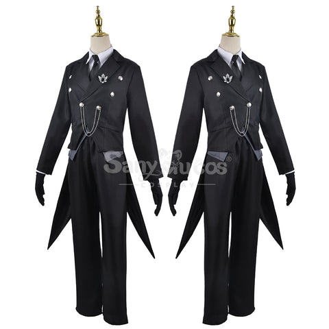 【In Stock】Anime Black Butler Cosplay Sebastian Michaelis Cosplay Costume Plus Size