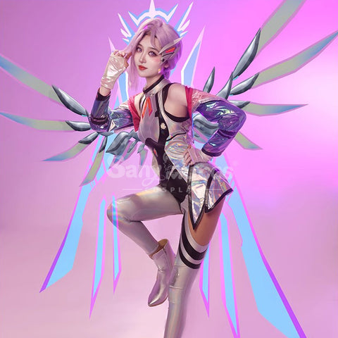 【In Stock】Game League of Legends Cosplay Battle Dove  Seraphine Cosplay Costume Premium Edition