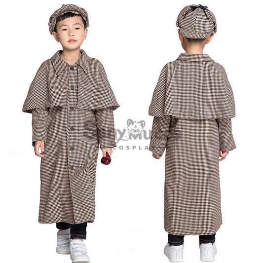 【In Stock】Halloween Cosplay Sherlock Holmes Cosplay Costume Kid Size 1000