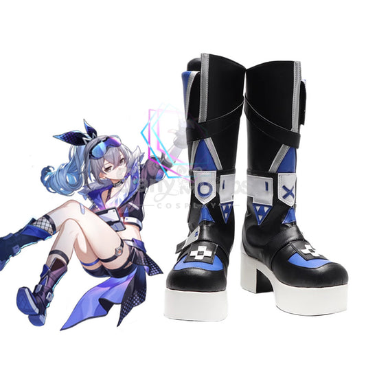 Game Honkai: Star Rail Cosplay Stellaron Hunters Silver Wolf Cosplay Shoes Premium Edition 1000