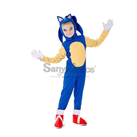 【In Stock】Game Sonic the Hedgehog Cosplay Sonic Cosplay Costume Kid Size