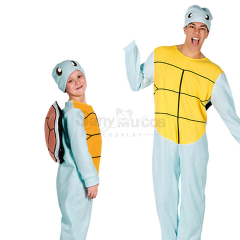 【In Stock】Carnival Cosplay Pokemon Squirtle Stage Performance Cosplay Costume Family Edition