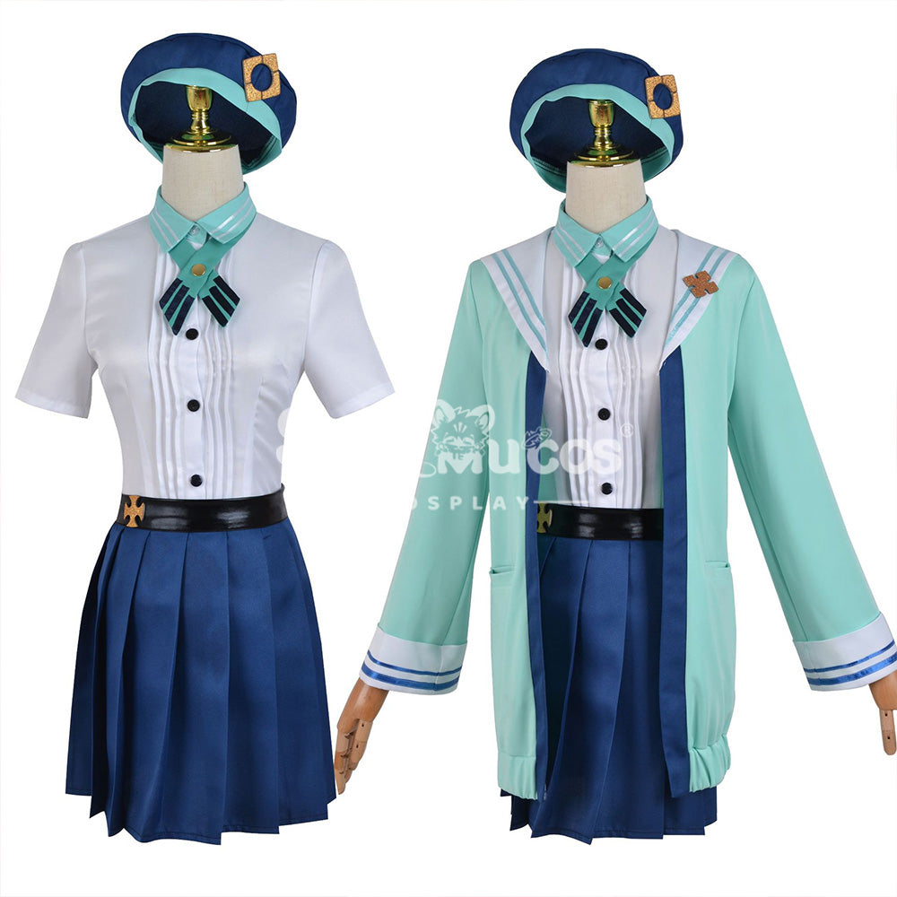 【In Stock】Game Genshin Impact Cosplay JK Suit Sucrose Cosplay Costume Plus Size