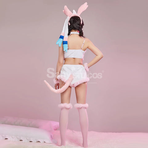 Game Pokemon Scarlet and Violet Cosplay Sylveon Plush Two-Piece Cosplay Costume