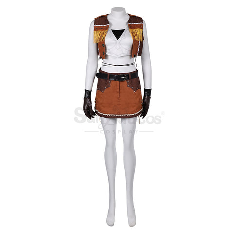 Game Final Fantasy VII Cosplay Cowgirl Tifa Lockhart Cosplay Costume
