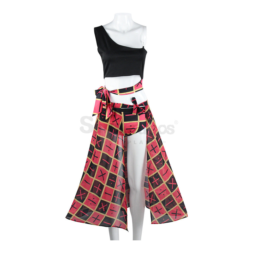 【In Stock】Anime Jojo’s Bizarre Adventure Cosplay Trish Una Swimsuit Costume Plus Size Costumes