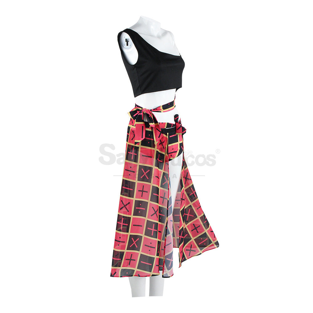【In Stock】Anime Jojo’s Bizarre Adventure Cosplay Trish Una Swimsuit Costume Plus Size Costumes