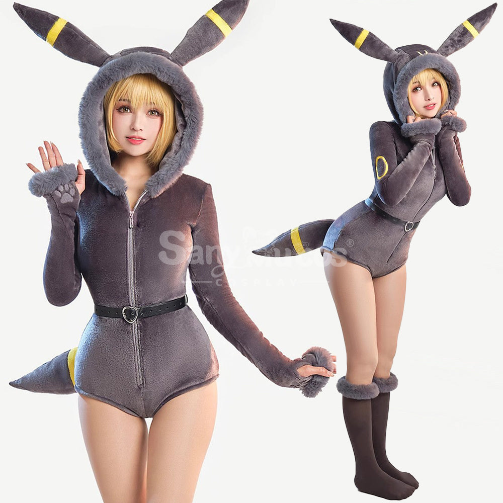 Game Pokemon Scarlet and Violet Cosplay Umbreon Plush Jumpsuit Cosplay Costume