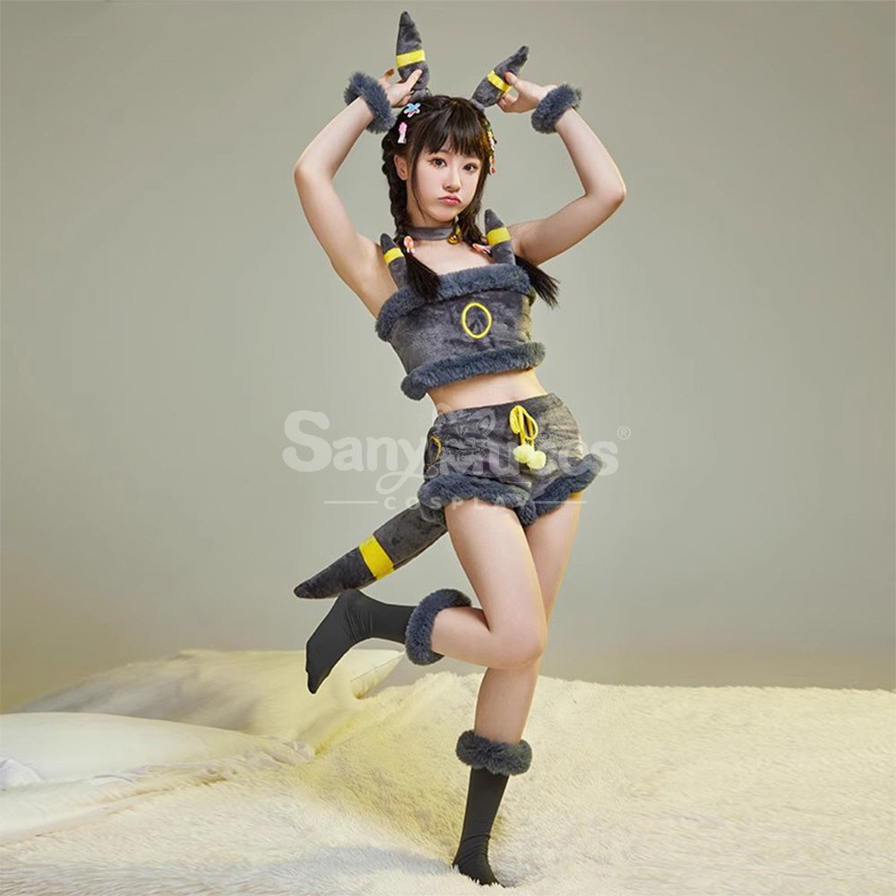 Game Pokemon Scarlet and Violet Cosplay Umbreon Plush Jumpsuit Cosplay Costume