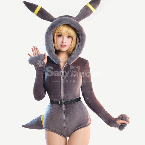 Game Pokemon Scarlet and Violet Cosplay Umbreon Plush Jumpsuit Cosplay Costume