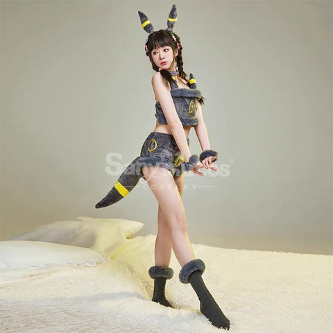 Game Pokemon Scarlet and Violet Cosplay Umbreon Plush Jumpsuit Cosplay Costume