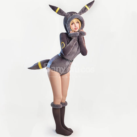 Game Pokemon Scarlet and Violet Cosplay Umbreon Plush Jumpsuit Cosplay Costume