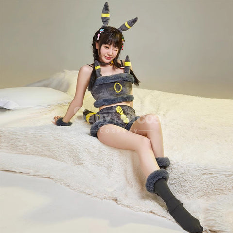 Game Pokemon Scarlet and Violet Cosplay Umbreon Plush Jumpsuit Cosplay Costume