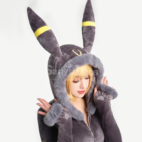 Game Pokemon Scarlet and Violet Cosplay Umbreon Plush Jumpsuit Cosplay Costume