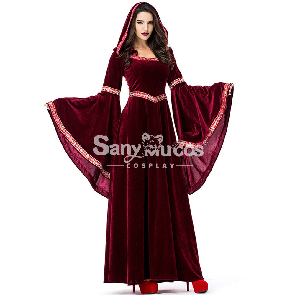【In Stock】Halloween Cosplay Medieval Fashion Witches Cosplay Costume
