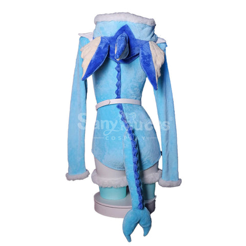 Game Pokemon Scarlet and Violet Cosplay Vaporeon Plush Jumpsuit Cosplay Costume