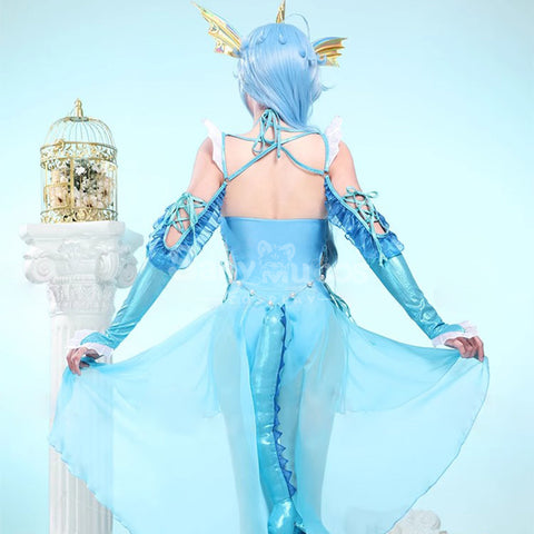 Game Pokemon Scarlet and Violet Cosplay Vaporeon Blue Swimsuit Cosplay Costume