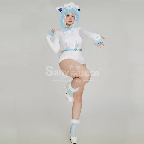 Game Pokemon Scarlet and Violet Cosplay Vulpix Plush Jumpsuit Cosplay Costume