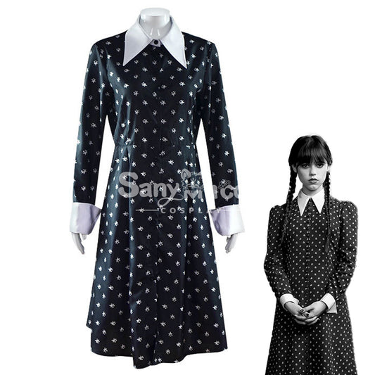 【In Stock】TV Series Wednesday Cosplay Wednesday Addams Floral Dress Cosplay Costume 1000