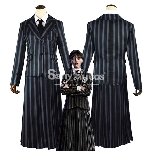 【In Stock】TV Series Wednesday Cosplay Wednesday Addams Uniform Cosplay Costume 1000