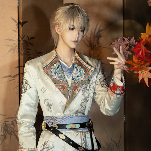 【In Stock】Game Love And Deepspace Cosplay Xavier Floral Blessing Costume Premium Edition Costumes