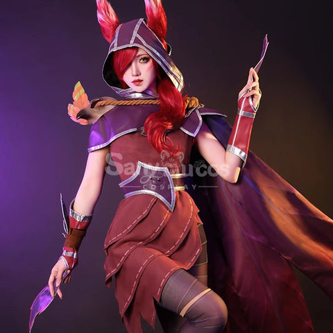 【Pre-Sale】Game League of Legends Cosplay Xayah The Rebel Cosplay Costume Premium Edition