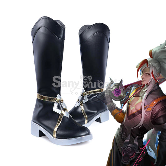 Game League of Legends Cosplay Heartsteel Yone Cosplay Shoes 1000