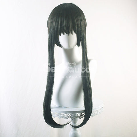 【In Stock】Anime Spy X Family: Yor Forger Thorn Princess Wig Assassin Cosplay  Long Black Wig 68cm