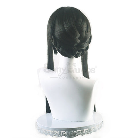 【In Stock】Anime Spy X Family: Yor Forger Thorn Princess Wig Assassin Cosplay  Long Black Wig 68cm
