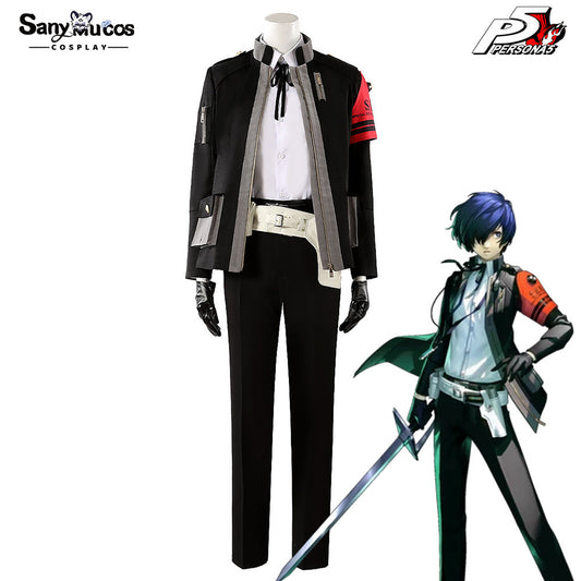 【Custom-Tailor】Game Persona 3 Cosplay Makoto Yuki Battle Suit Costume Costumes 1000