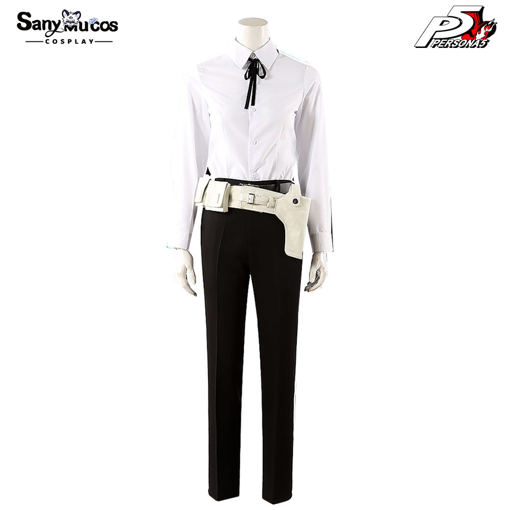 【Custom-Tailor】Game Persona 3 Cosplay Makoto Yuki Battle Suit Costume Costumes