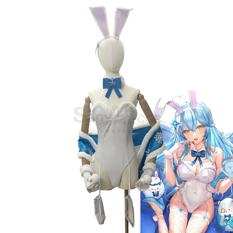 【Custom-Tailor】VTuber Cosplay Bunny Girl Yukihana Lamy Cosplay Costume Swimsuit
