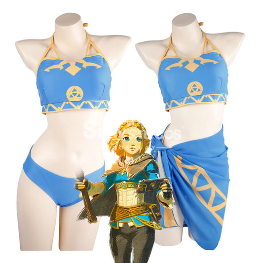 【In Stock】Game The Legend of Zelda Cosplay Princess Zelda Swimsuit Cosplay Costume 1000