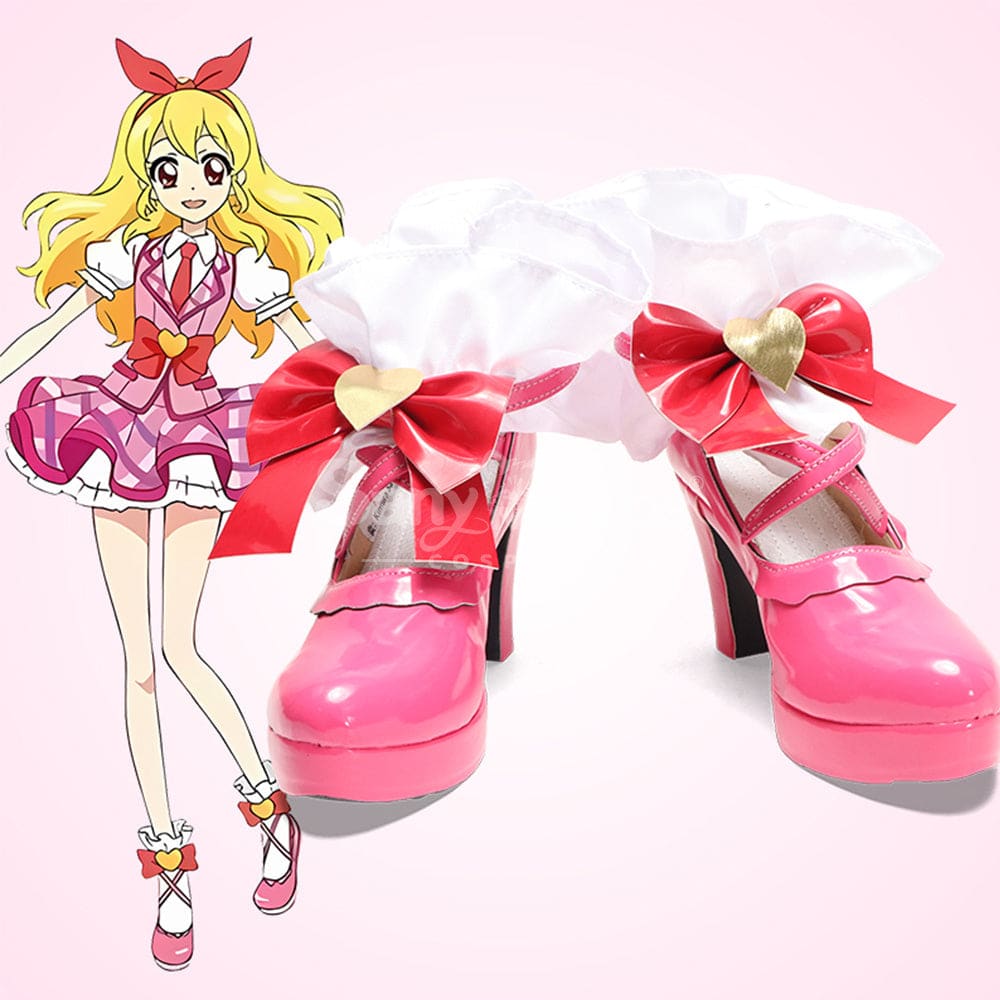 Anime Aikatsu! Cosplay Ichigo Hoshimiya Cosplay Shoes Cosplay Shoes Boots