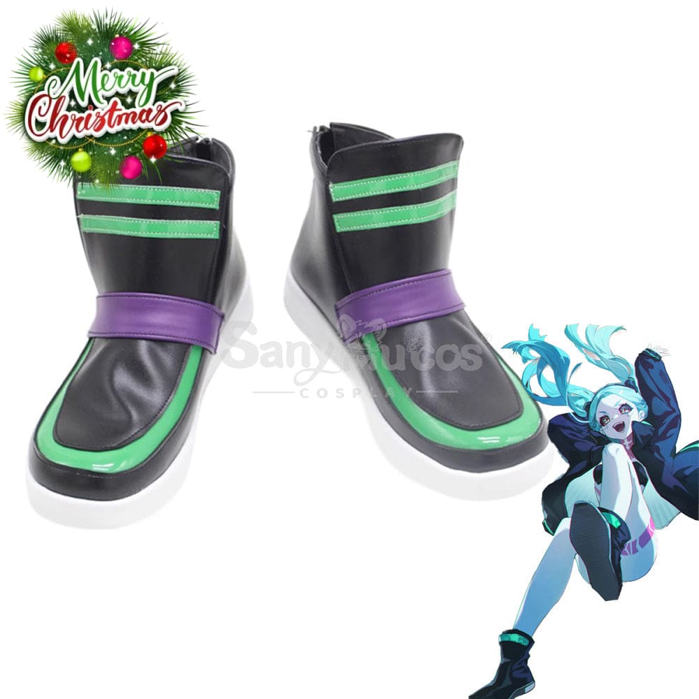 Anime Cyberpunk: Edgerunners Cosplay Rebecca Shoes Boots