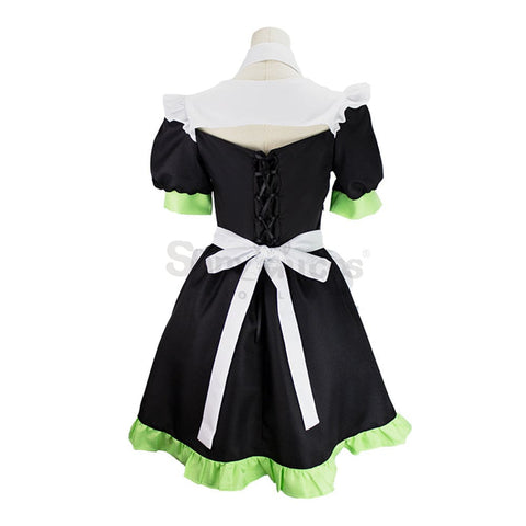 Anime Demon Slayer Cosplay Kanroji Mitsuri Cat Ear Maid Suit Costume Costumes