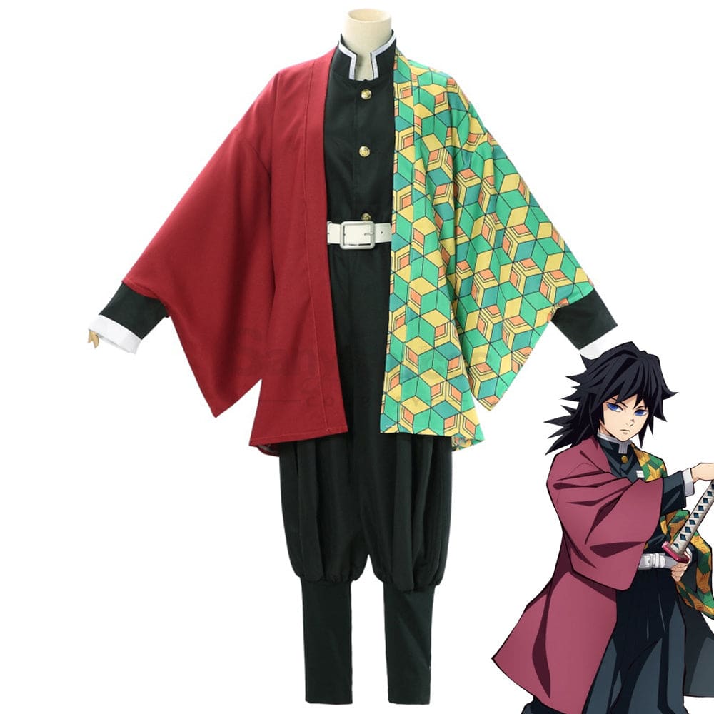 Anime Demon Slayer: Kimetsu No Yaiba Cosplay Giyu Tomioka Costume Plus Size Costumes