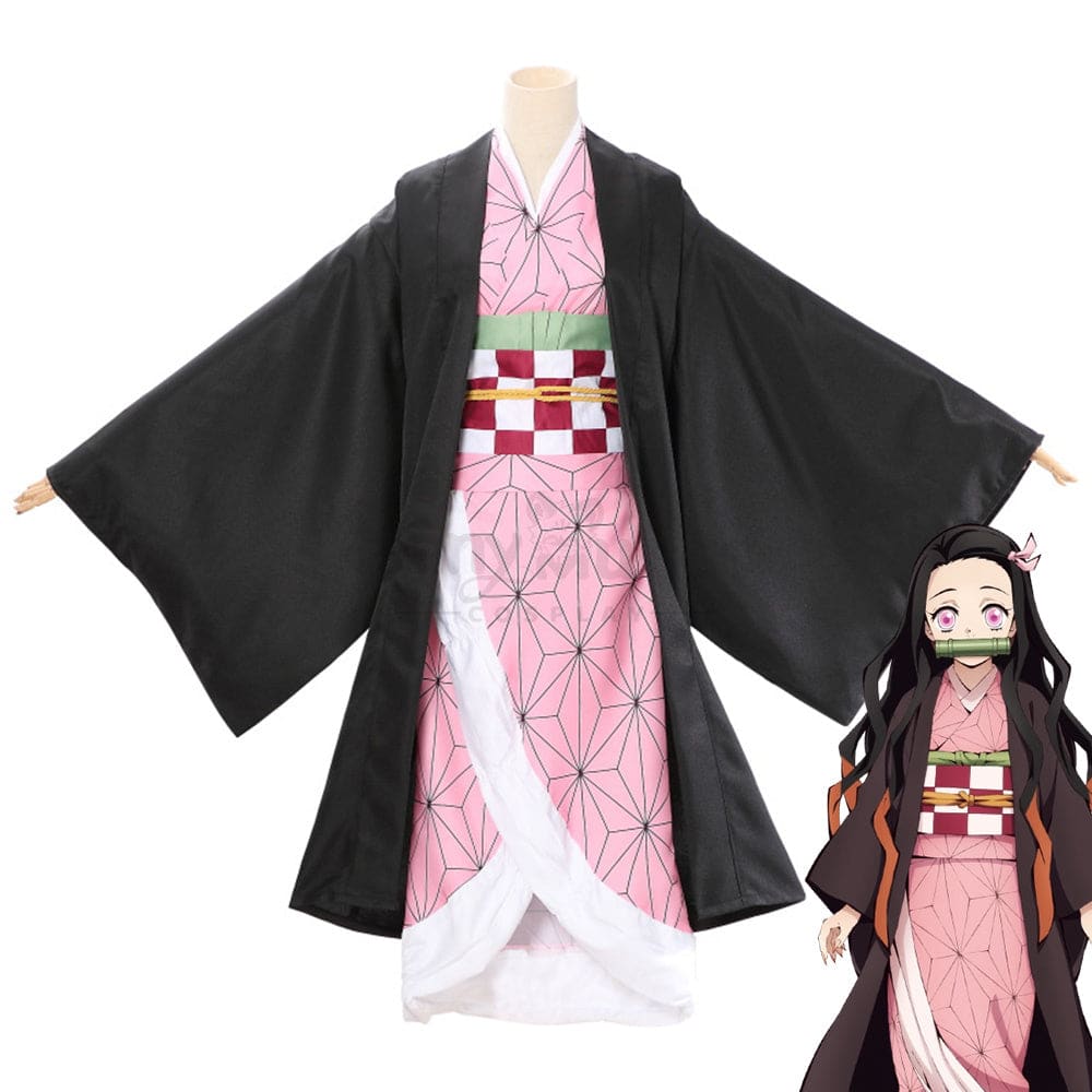 Anime Demon Slayer: Kimetsu No Yaiba Cosplay Nezuko Kamado Costume Plus Size Costumes