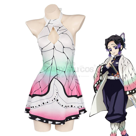 Anime Demon Slayer: Kimetsu No Yaiba Cosplay Shinobu Kochō Swimsuit Costume Costumes