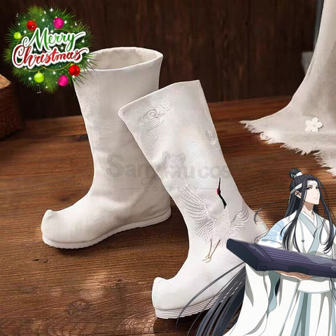Anime Grandmaster Of Demonic Cultivation Cosplay Shoes White / 35 Boots