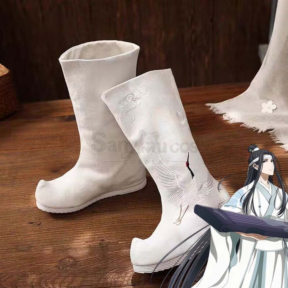 Anime Grandmaster Of Demonic Cultivation Cosplay Shoes White / 35 Boots