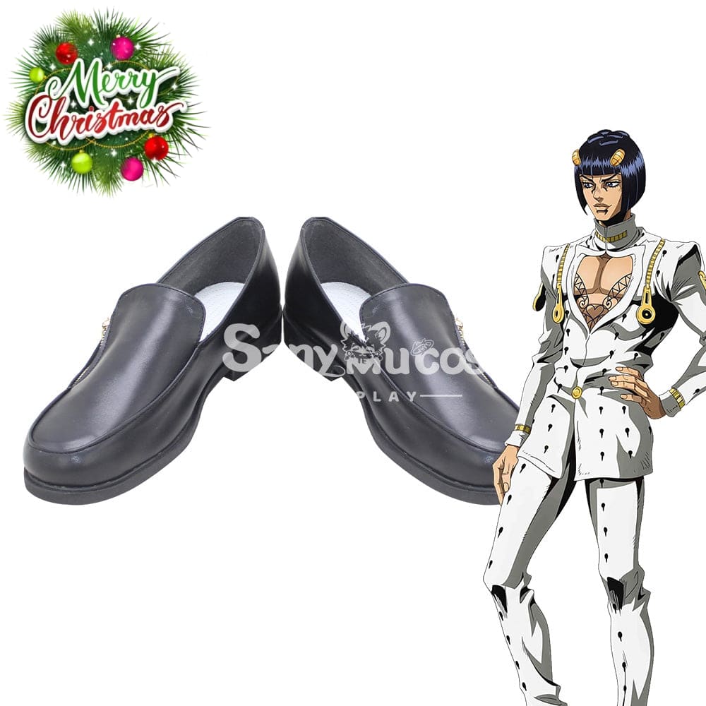 Anime Jojo’s Bizarre Adventure Cosplay Bruno Buccellati Shoes Boots