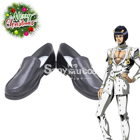 Anime Jojo’s Bizarre Adventure Cosplay Bruno Buccellati Shoes Boots