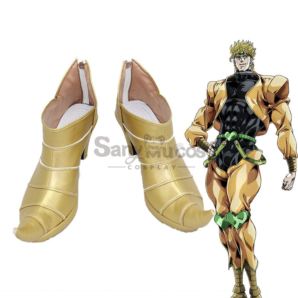 Anime Jojo’s Bizarre Adventure Cosplay Dio Brando Shoes Boots