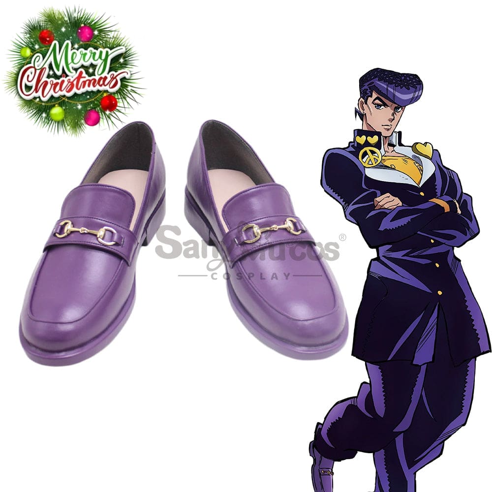 Anime Jojo’s Bizarre Adventure Cosplay Higashikata Josuke Shoes Boots