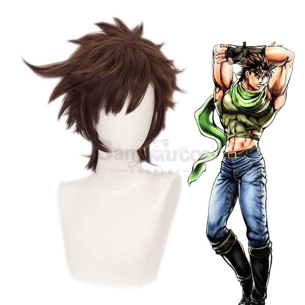 Anime Jojo’s Bizarre Adventure Cosplay Joseph Joestar Wig Wigs